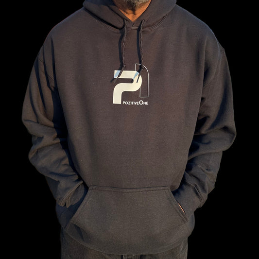 P1 Classic Black Hoodie